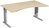 Carlo Ergonomischer Tisch, Farbe ahorn, HxBxT 680-820x1600x1000 mm | GF1932