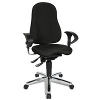 TOPSTAR Sitness 10 Bürostuhl, mit Armlehnen, bis 110 kg, Gewicht: 18,3 kg Version: 01 - schwarz
