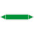 Rohrleitungskennzeichnung/Pfeilschild Gruppe1 Wasser(grün),selbstkl. 12,6x2,6cm Version: P1000 DIN 2403 - blanko zur Selbstbeschriftung P1000
