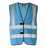 Korntex Hi-Vis Safety Vest With 4 Reflective Stripes Hannover KX140 L Sky Blue