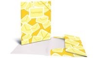 HERMA Postmappe mit Gummizug, DIN A4, PP, gelb (6503745)