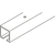Produktbild zu HAWA Porta Binario di scorrimento montaggio soffitto L=2500 mm argento