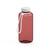 Artikelbild Drink bottle "Refresh" clear-transparent incl. strap, 1.0 l, translucent-red/white