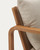 Canapé Sacaleta 2 places en bois d&#39;eucalyptus massif 142 cm