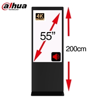 Dahua LDV55-SAI400UM 55-Inch Floor-Standing Digital Signage Display LED Android 11 HDMI USB x 2 Built in Speakers Full Metal Casing 4K