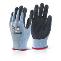 Beeswift Multi-Purpose Latex Palm Coated Gloves Black 2XL