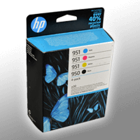 4 HP Tinten 6ZC65AE 950 951 4-farbig