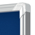 Schaukasten Premium Plus, Innenbereich, 9xA4, Filz, Klapptür, Glas, blau