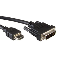 VALUE Câble de raccordement pour écran DVI (18+1) M /HDMI M 2,0m