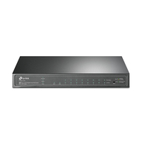 TP-Link T1500G-10PS(TL-SG2210P) Managed L2 Gigabit Ethernet (10/100/1000) Power over Ethernet (PoE) Schwarz