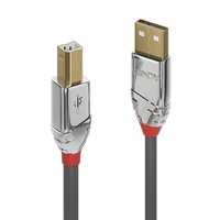 Lindy 36643 USB Kabel 3 m USB 2.0 USB A USB B Grau