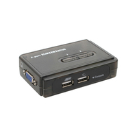 InLine KVM Switch 2 Port USB with 2 Sets of Cables 1.2m