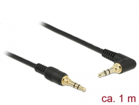 DeLOCK 85566 audio kabel 1 m 3.5mm Zwart