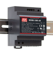 MEAN WELL HDR-100-24 unité d'alimentation d'énergie 92 W Acier inoxydable
