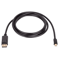 Akyga AK-AV-15 DisplayPort cable 1.8 m Mini DisplayPort Black