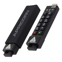 Apricorn ASK3-NXC-8GB USB flash meghajtó USB C-típus 3.2 Gen 1 (3.1 Gen 1) Fekete