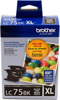 Brother LC752PKS ink cartridge 2 pc(s) Original High (XL) Yield Black