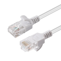 Microconnect V-UTP6A005W-SLIM networking cable White 0.5 m Cat6a U/UTP (UTP)