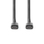 Nedis CCGB64020BK10 USB-kabel USB 3.2 Gen 2 (3.1 Gen 2) 1 m USB C Zwart