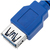 Techly 3.0m USB 3.0 A M/F USB kábel 3 M USB 3.2 Gen 1 (3.1 Gen 1) USB A Kék