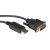 ROLINE 11.04.5613 adaptador de cable de vídeo 1 m DVI-D DisplayPort Negro