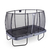 EXIT Elegant Premium trampoline 244x427cm met Deluxe veiligheidsnet - grijs