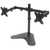 Manhattan TV & Monitor Mount, Desk, Double-Link Arms, 2 screens, Screen Sizes: 10-27", Black, Stand Assembly, Dual Screen, VESA 75x75 to 100x100mm, Max 8kg (each), Lifetime Warr...