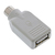 InLine 33103 changeur de genre de câble PS/2 male USB A Beige