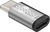 Goobay 72910 Kabeladapter USB C Micro USB B Grau