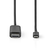 Nedis CCGP64655BK10 câble vidéo et adaptateur 1 m USB Type-C HDMI Noir
