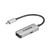 Black Box VA-USBC31-HD4KC adaptador de cable de vídeo USB Tipo C HDMI + USB Acero inoxidable