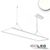 Article picture 1 - LED office pendant light UP+DOWN :: 20+20W :: 30x120cm :: UGR<19 :: white :: neutral white :: dimmable