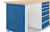 Produktbild - cubio Lochplatte für Werkbankfuß