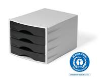 Durable Eco-Friendly Drawer Box - 4 Draws - Black