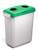 Durable 60L Hinged Bin Lid ECO Green | Two Holes for Cans/Bottles | DURABIN