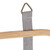 Relaxdays Hängeorganizer Bambus, Organizer mit 2 Aufbewahrungstaschen, für Tür & Wand, HBT: 60 x 40 x 1,5 cm, natur/grau