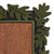 Relaxdays Fußmatte Blätter, 45 x 75 cm, Fußabtreter Gummi & Kokos, rutschfest, Türvorleger innen & außen, grün/natur