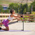 Relaxdays Pilates Stange mit Widerstandsbändern, Ganzkörpertraining für Zuhause, Fitnessbänder Trainingsstange, Farbwahl