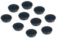 Magnet rund, 38 mm, 1500 g, 10 Stück, schwarz