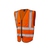 Hi-Vis Orange Zip Front Executive Waistcoat - Size XXXXX LARG