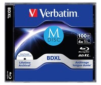 M-DISC BD-R XL 100GB/1-4x Jewelcase (1 Disc) VERBATIM 43833