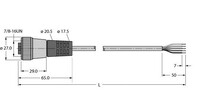 Busleitung für CAN (DeviceNet, CANopen) RKM 5723-10M