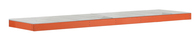 Zusatzebene mit Stahlpaneelen, Z1, 2146 x 926 mm, orange/verzinkt, Fachlast 437 kg