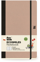 FLEXBOOK Notebook Ecosmiles 21.00121 liniert 13x21 cm almond