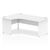 Impulse 1800mm Left Crescent Desk White Top Panel End Leg I000411
