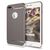 NALIA Custodia compatibile con iPhone 8 Plus / 7 Plus, Copertura Protezione Rigida Slim Hard-Case Cover Tre Parti Cellulare, Protettiva Sottile Bumper Telefono Guscio - Grigio