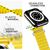 NALIA Silicone Bracelet Ocean Style Smart Watch Strap compatible with Apple Watch Strap Ultra/SE & Series 8/7/6/5/4/3/2/1, 42mm 44mm 45mm 49mm, iWatch Sports-Band Men Women Yellow