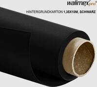 Walimex Pro Háttérkarton (H x Sz) 10000 mm x 1350 mm Fekete