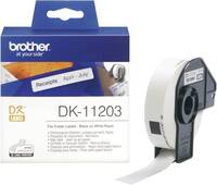 Brother DK-11203 Etikett tekercs 17 x 87 mm Papír Fehér 300 db Véglegesen tapadó DK11203 Mappa regiszter etikett