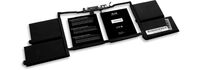 Battery MacBook Pro 15 Thunderbolt 3 10/16 - 7/18, built-in, Li-Ion Polymer, A1820, 11.4V, 76Wh Batterijen